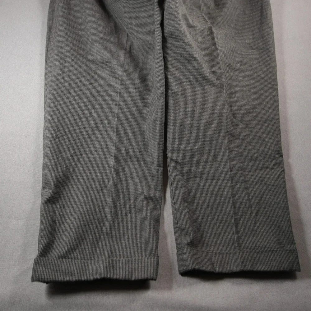 Vintage Polo Ralph Lauren Houndstooth Pleated D-Ring Adjusters Men Pants 42/28